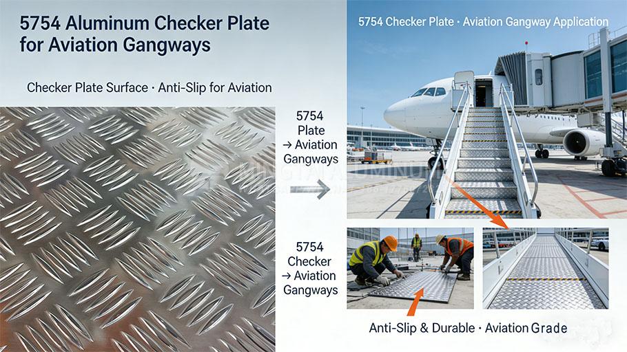 5754 Aluminum Checker Plate for Aviation Gangways _0000_1